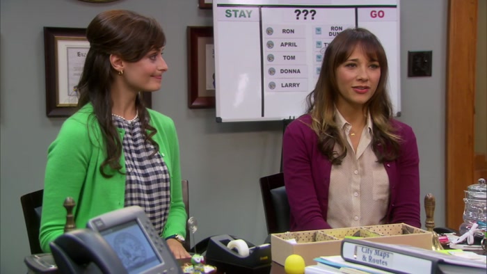 I JUST NEED TO TALK SOME MORE WORDS INTO LESLIE'S FACE. 