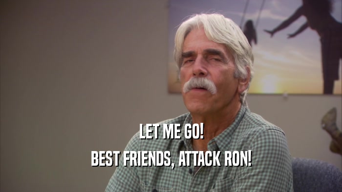 LET ME GO! BEST FRIENDS, ATTACK RON! 