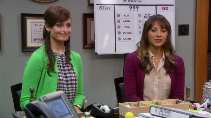 I JUST NEED TO TALK SOME MORE WORDS INTO LESLIE'S FACE. 