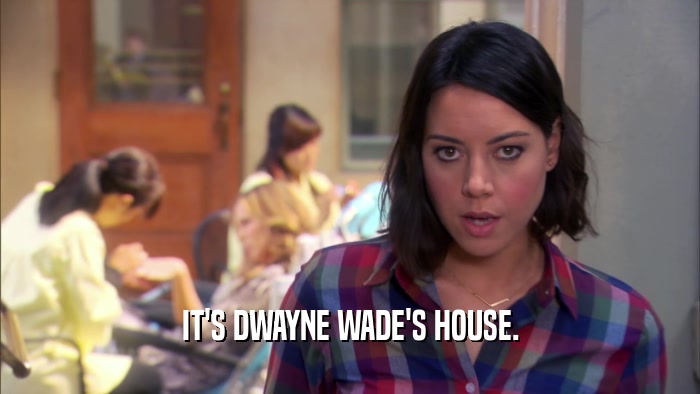 IT'S DWAYNE WADE'S HOUSE.  
