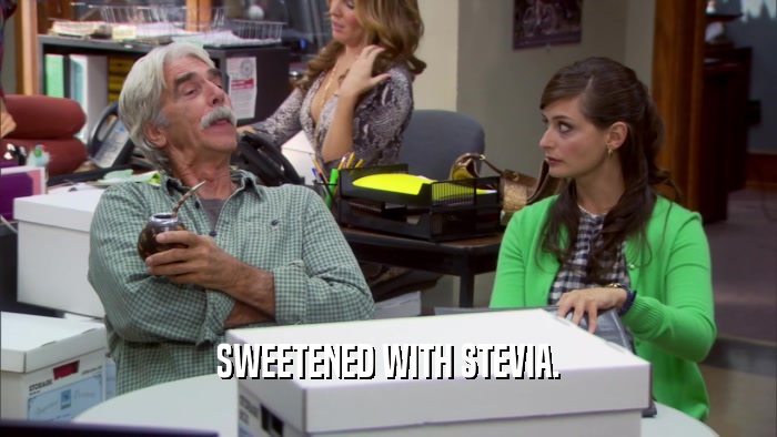 SWEETENED WITH STEVIA.  