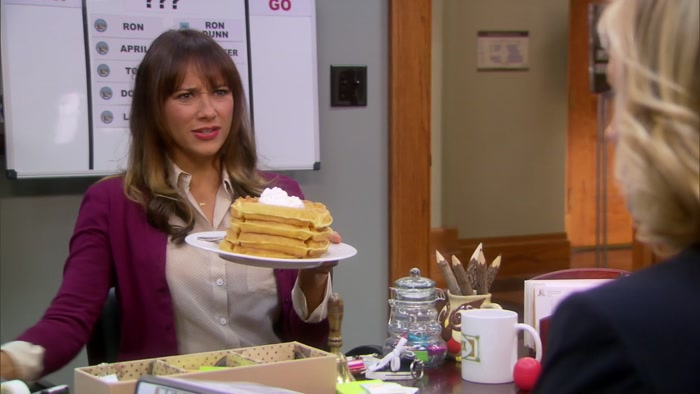 - DELICIOUS WAFFLES. - WAIT. 