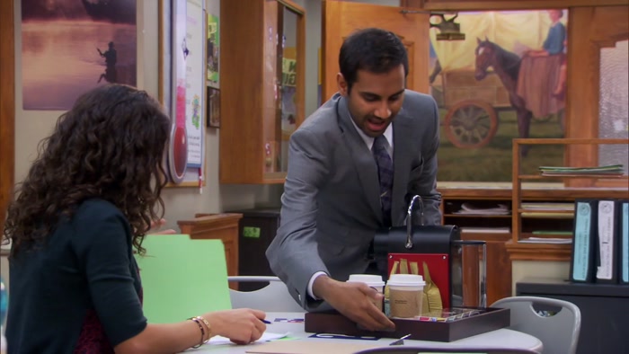 NADIA, I DIDN'T KNOW WHAT YOU WANTED, SO I GOT YOU A CAPPUCCINO, A LATTE, 