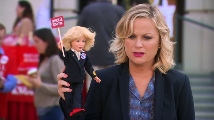 I'M LESLIE KNOPE. TELL YOUR PARENTS TO RECALL ME. 