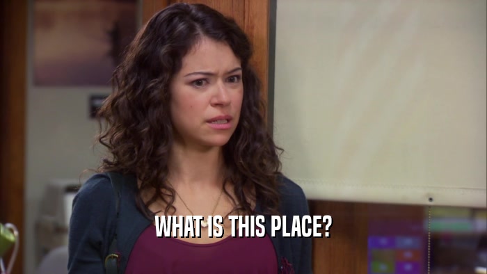 WHAT IS THIS PLACE?  