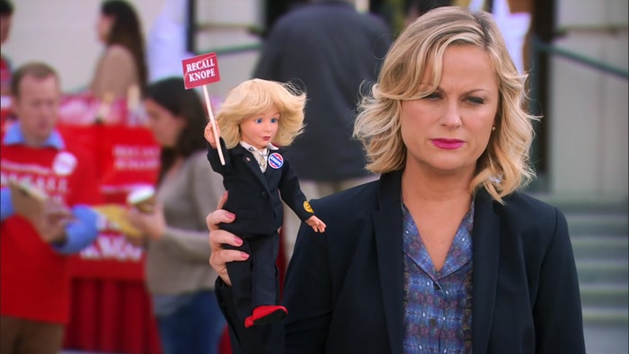 I'M LESLIE KNOPE. TELL YOUR PARENTS TO RECALL ME. 