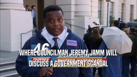 WHERE COUNCILMAN JEREMY JAMM WILL DISCUSS A GOVERNMENT SCANDAL 