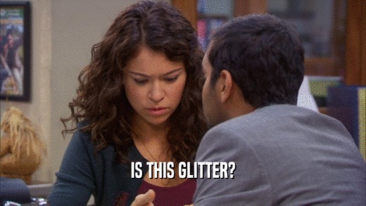 IS THIS GLITTER?  