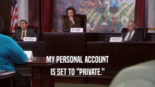 MY PERSONAL ACCOUNT IS SET TO 