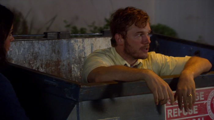 JUST HERE IN THIS DUMPSTER 'CAUSE I JUMPED IN. 