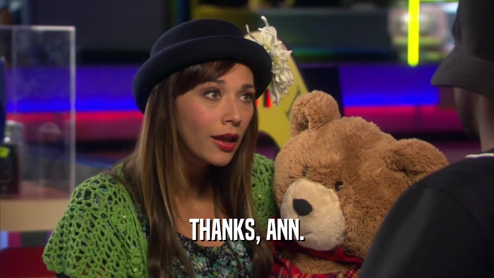 THANKS, ANN.  