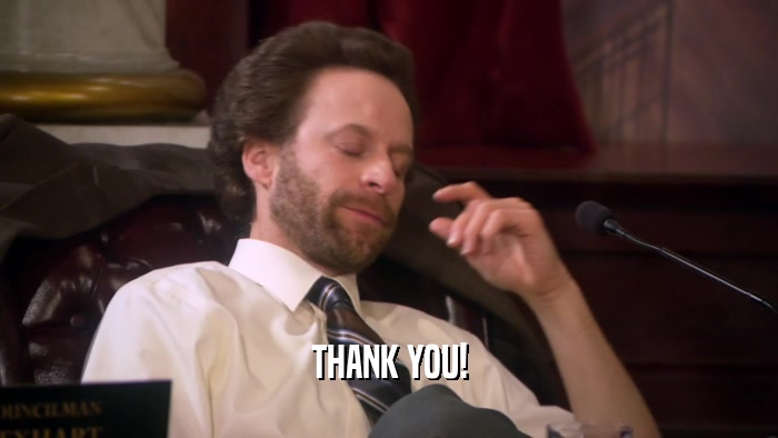 THANK YOU!  