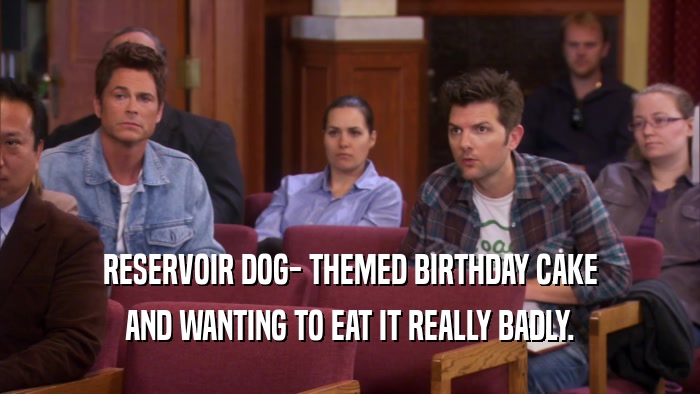 RESERVOIR DOG- THEMED BIRTHDAY CAKE AND WANTING TO EAT IT REALLY BADLY. 