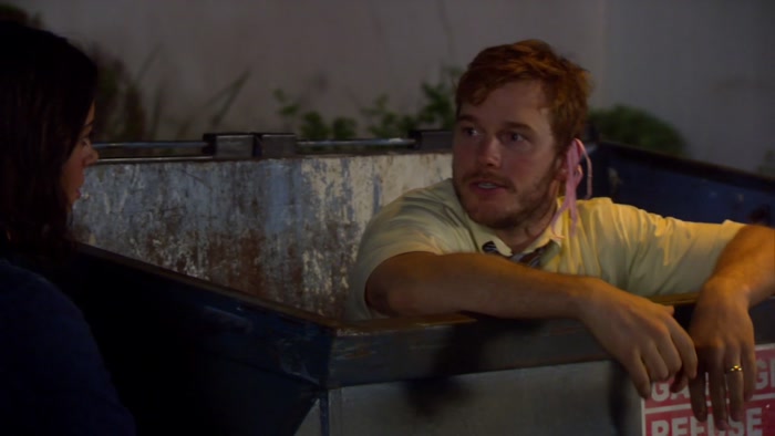JUST HERE IN THIS DUMPSTER 'CAUSE I JUMPED IN. 