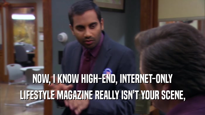 NOW, I KNOW HIGH-END, INTERNET-ONLY LIFESTYLE MAGAZINE REALLY ISN'T YOUR SCENE, 