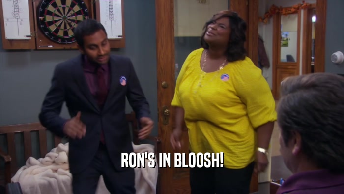 RON'S IN BLOOSH!  