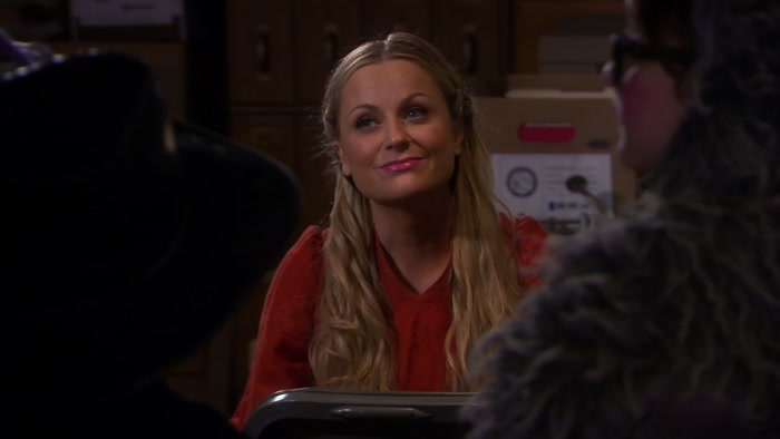 OKAY, LET'S SAY GOOD-BYE TO MS. KNOPE, KIDS. 