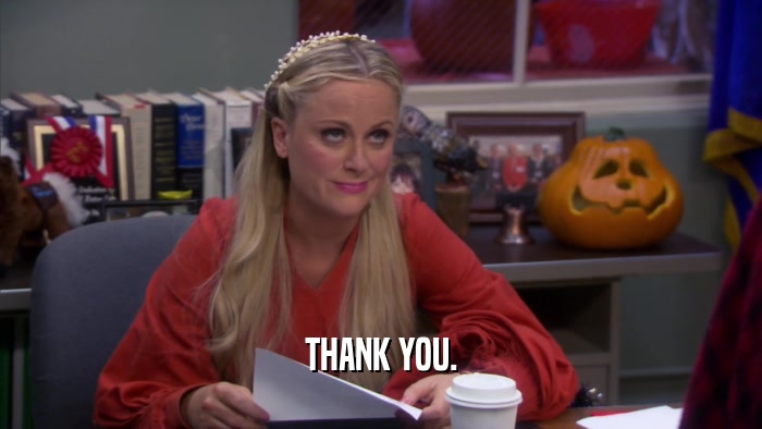 THANK YOU.  