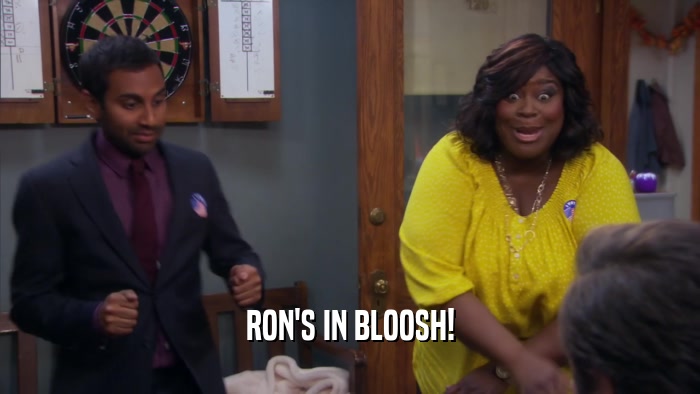 RON'S IN BLOOSH!  