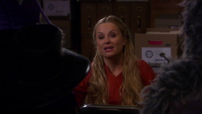 OKAY, LET'S SAY GOOD-BYE TO MS. KNOPE, KIDS. 