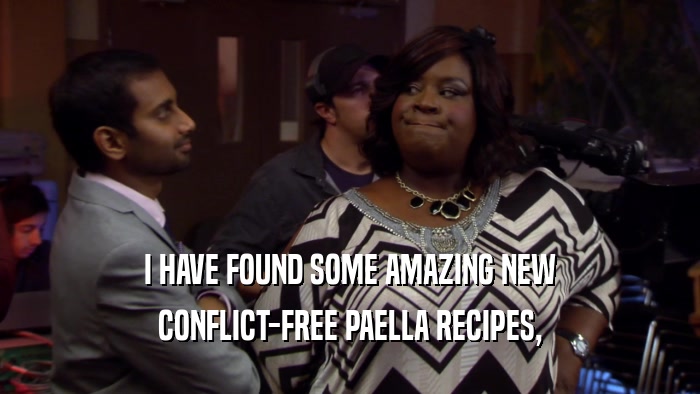 I HAVE FOUND SOME AMAZING NEW CONFLICT-FREE PAELLA RECIPES, 
