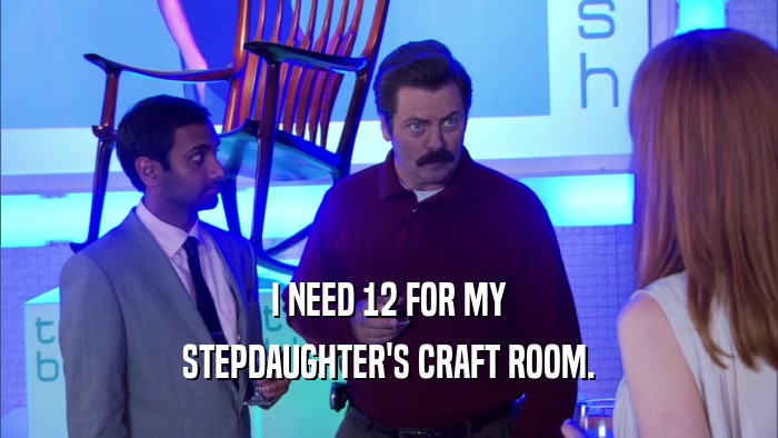 I NEED 12 FOR MY STEPDAUGHTER'S CRAFT ROOM. 