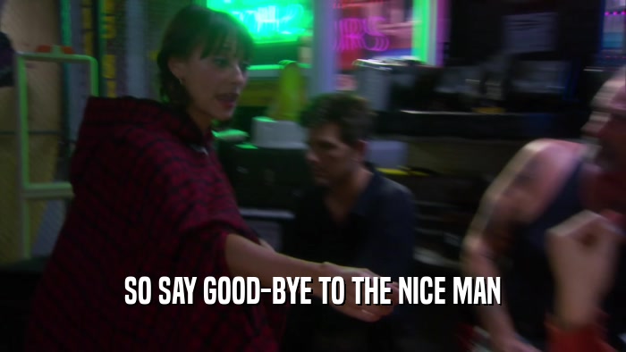 SO SAY GOOD-BYE TO THE NICE MAN  