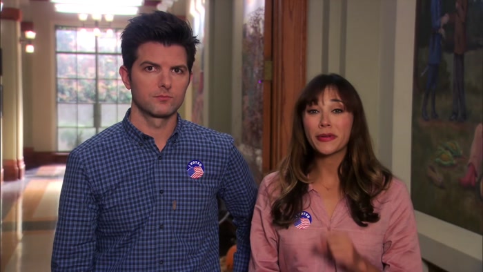 LESLIE'S BEEN HOLDING IT TOGETHER PRETTY WELL, 