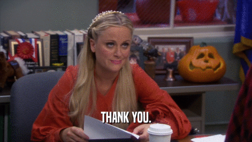 THANK YOU.  