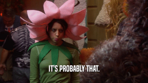 IT'S PROBABLY THAT.  