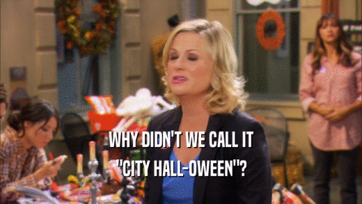 WHY DIDN'T WE CALL IT 