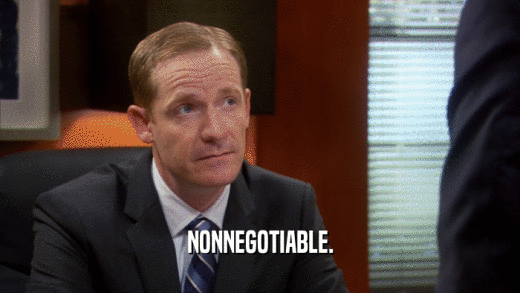 NONNEGOTIABLE.  