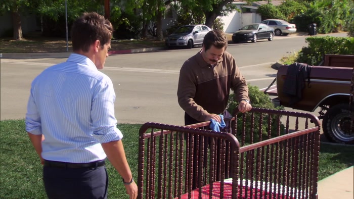 THE CRIB I BUILT.  
