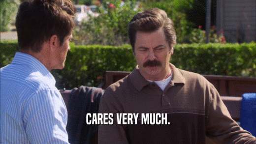 CARES VERY MUCH.  