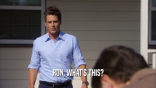 RON, WHAT'S THIS?  