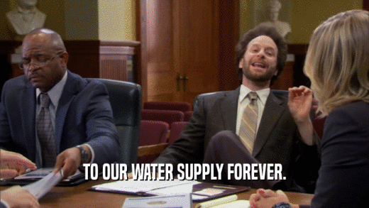 TO OUR WATER SUPPLY FOREVER.
  