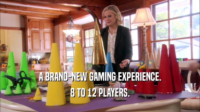 A BRAND-NEW GAMING EXPERIENCE. 8 TO 12 PLAYERS. 