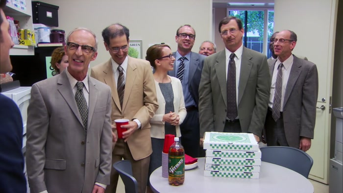 WE DECIDED TO THROW YOU A PIZZA PARTY TO SAY CONGRATS FOR CRACKING THE CASE. 