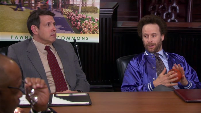 THE MONEY FOR THE PAWNEE COMMONS, AKA THE GREATEST FUTURE PARK IN THE WORLD, 