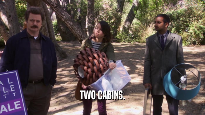 TWO CABINS.  