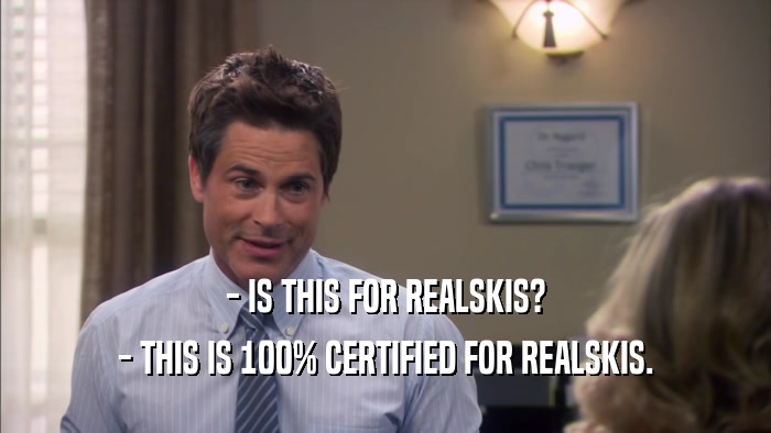 - IS THIS FOR REALSKIS? - THIS IS 100% CERTIFIED FOR REALSKIS. 