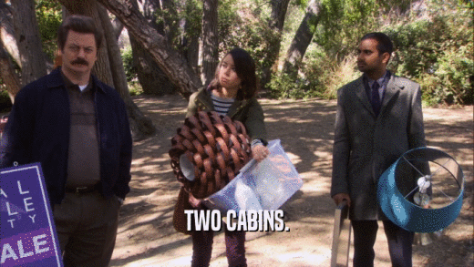 TWO CABINS.  