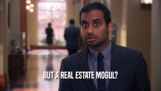BUT A REAL ESTATE MOGUL?  