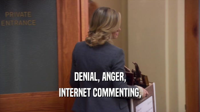 DENIAL, ANGER, INTERNET COMMENTING, 