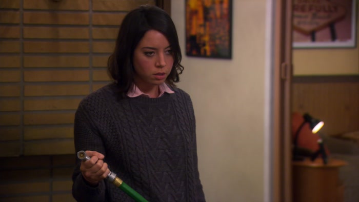 WERE YOU ABOUT TO SPRAY ME WITH THE HOSE INSIDE THE HOUSE? 