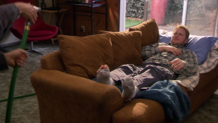 HEY. OH, MAN, I FELL ASLEEP AGAIN. 