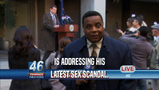 IS ADDRESSING HIS LATEST SEX SCANDAL. 