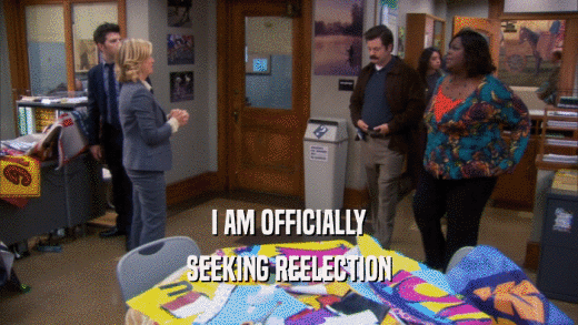I AM OFFICIALLY SEEKING REELECTION 