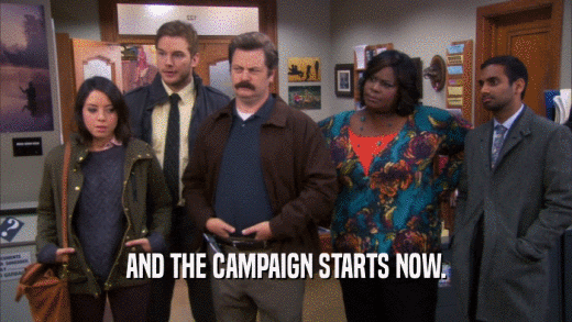 AND THE CAMPAIGN STARTS NOW.  