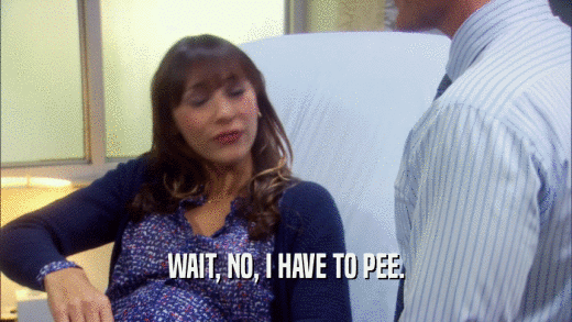 WAIT, NO, I HAVE TO PEE.  